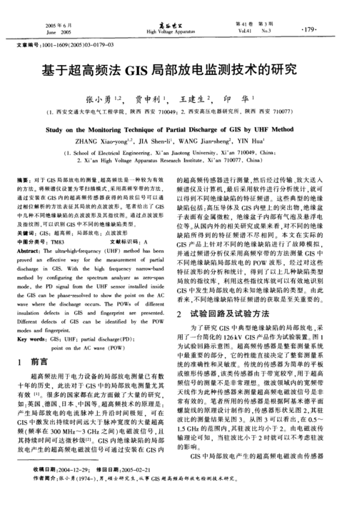 基于超高频法gis局部放电监测技术的研究